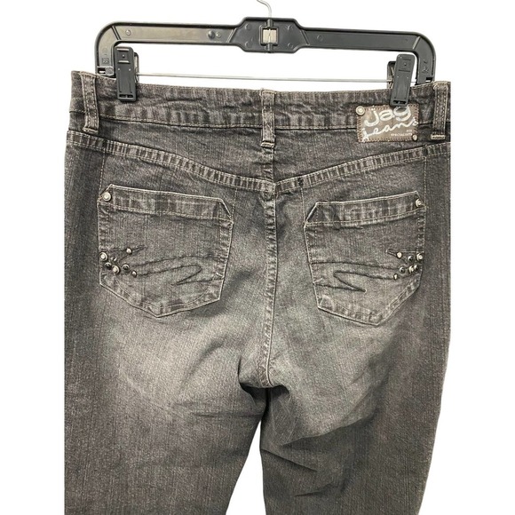 Jag Jeans 12 Petite Dark Wash Mid Rise Straight Leg Denim Cotton Blend Stretch - Picture 4 of 5